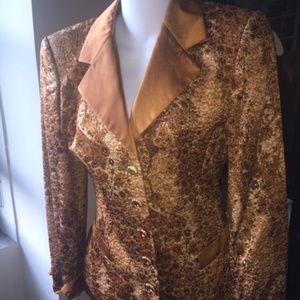 Escada bronze Gold ladies skirt suit